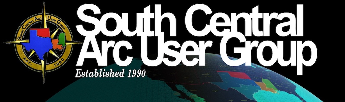 South Central Arc User Group Hero Image with Logo and date of establishment in 1990