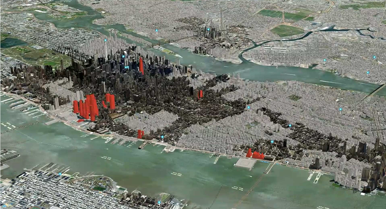 Screenshot of PRISM digital twin developed by Cushman and Wakefield in collaboration with Blue Raster