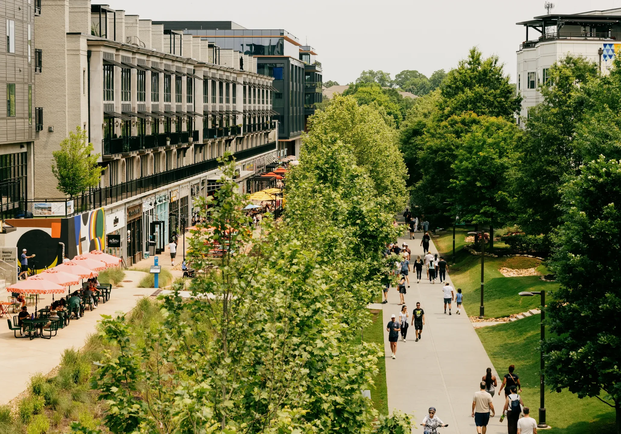 The Atlanta BeltLine Eastside Trail, a reimagined former railway corridor in Georgia that now serves as a popular mixed-use public space